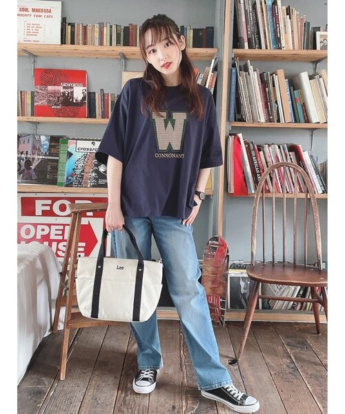 Cutie Blonde(キューティーブロンド)の「◆【S-L】チェックアップリケプルオーバー(Tシャツ/カットソー・レディース・ボルドー/ダークグリーン/ベージュ/ネイビー・02/03/01)」の10枚目の写真