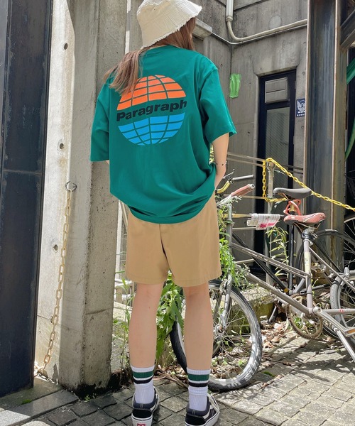 Paragraph(パラグラフ)の「WEGO/ParagraphバックロゴビッグTシャツ(Tシャツ/カットソー・メンズ・グリーン/ホワイト/オートミール/ブラック・FREE)」の21枚目の写真