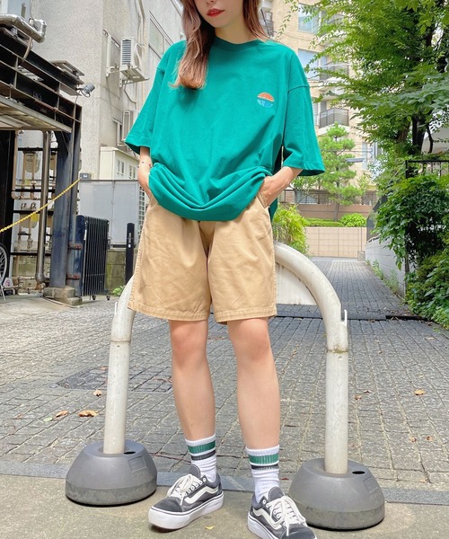 Paragraph(パラグラフ)の「WEGO/ParagraphバックロゴビッグTシャツ(Tシャツ/カットソー・メンズ・グリーン/ホワイト/オートミール/ブラック・FREE)」の20枚目の写真