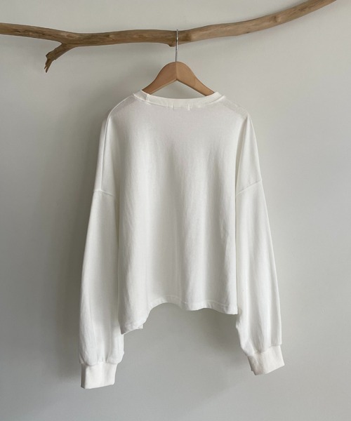 CANAL JEAN（キャナルジーン）の「via j(ヴィアジェイ) ミニ裏毛無地トレーナー（スウェット・レディース・ホワイト/ブラック/グレー・ONE SIZE）」の14枚目の写真