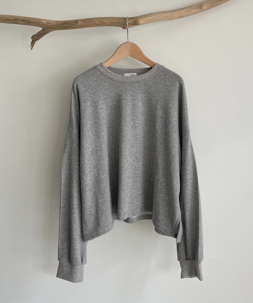 CANAL JEAN（キャナルジーン）の「via j(ヴィアジェイ) ミニ裏毛無地トレーナー（スウェット・レディース・ホワイト/ブラック/グレー・ONE SIZE）」の10枚目の写真