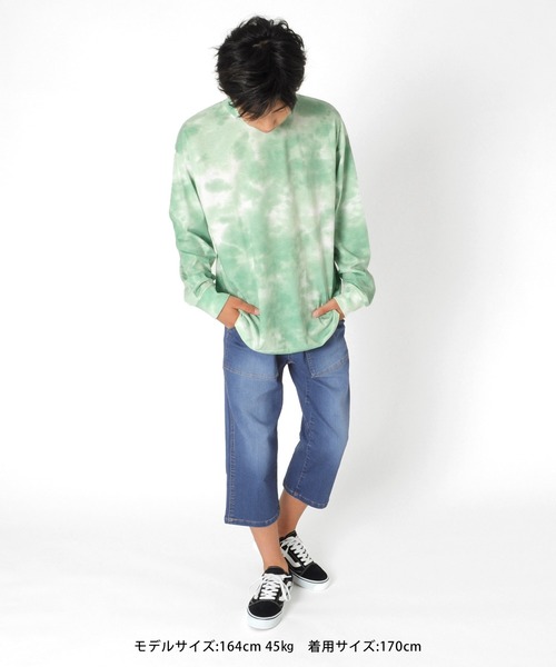 GLAZOS（グラソス）の「[テーパード]スーパーストレッチデニム・ベイカーポケットベルトデザイン７分丈パンツ（デニムパンツ・キッズ・インディゴブルー/ブルー・130cm/140cm/150cm/160cm/170cm）」の3枚目の写真