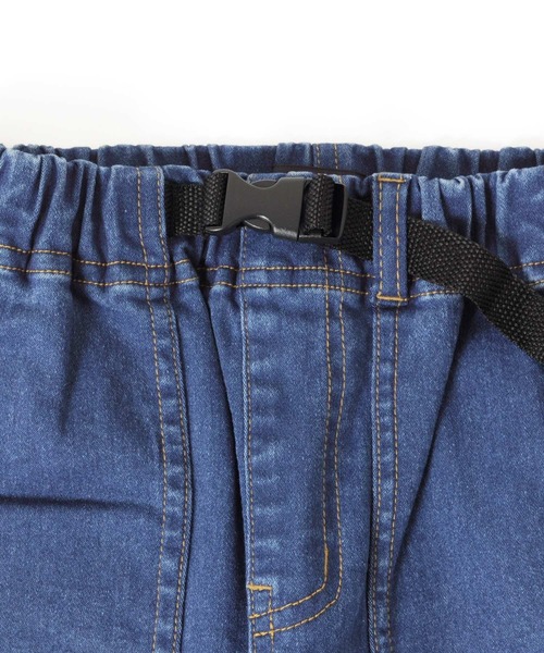 GLAZOS（グラソス）の「[テーパード]スーパーストレッチデニム・ベイカーポケットベルトデザイン７分丈パンツ（デニムパンツ・キッズ・インディゴブルー/ブルー・130cm/140cm/150cm/160cm/170cm）」の13枚目の写真