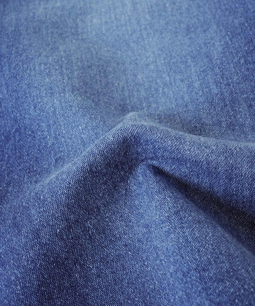 GLAZOS（グラソス）の「[テーパード]スーパーストレッチデニム・ベイカーポケットベルトデザイン７分丈パンツ（デニムパンツ・キッズ・インディゴブルー/ブルー・130cm/140cm/150cm/160cm/170cm）」の14枚目の写真