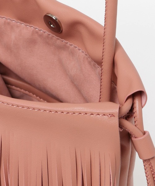 ADD CULUMN（アドカラム）の「ADD CULUMN　SILKY（ショルダーバッグ・レディース・ブラック/ピンク/アイボリー・-）」の12枚目の写真