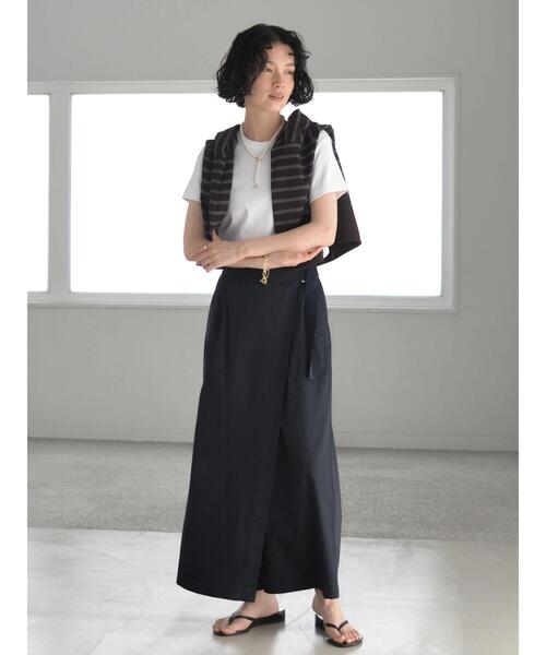 AMERICAN HOLIC(アメリカンホリック)の「ラップ風ベルト付パンツ(その他パンツ・レディース・ダークネイビー/カーキ・L/S/M)」の15枚目の写真