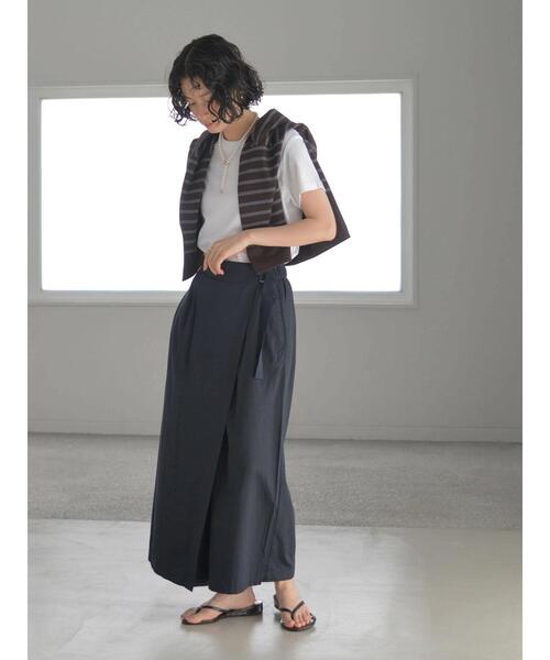 AMERICAN HOLIC(アメリカンホリック)の「ラップ風ベルト付パンツ(その他パンツ・レディース・ダークネイビー/カーキ・L/S/M)」の14枚目の写真