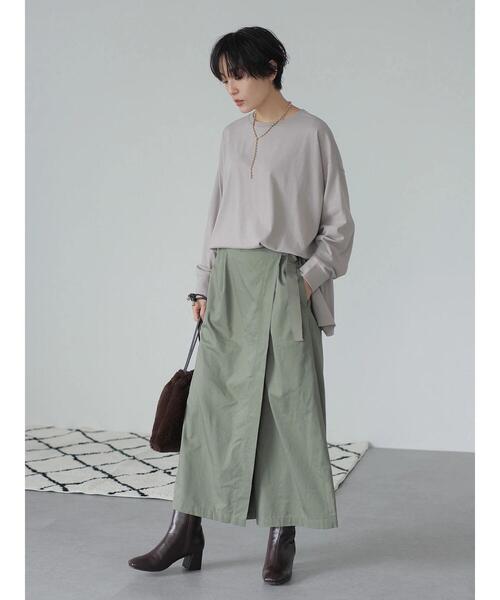 AMERICAN HOLIC(アメリカンホリック)の「ラップ風ベルト付パンツ(その他パンツ・レディース・ダークネイビー/カーキ・L/S/M)」の13枚目の写真
