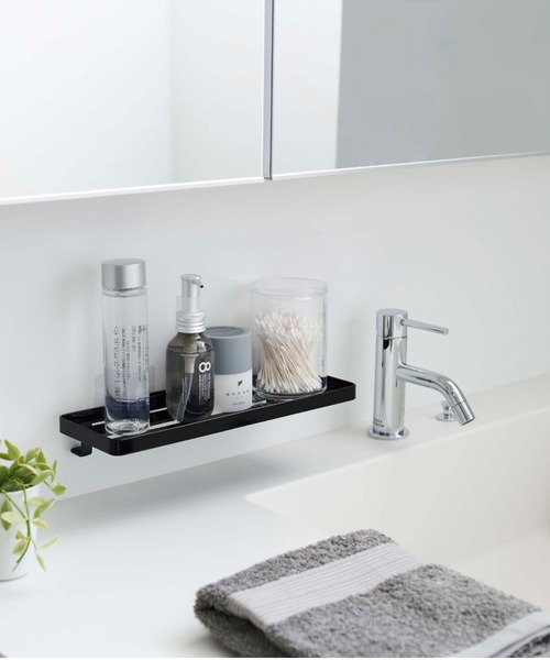 TIMELESS COMFORT(タイムレスコンフォート)の「tower(タワー)フィルムフック サニタリーラック(バス/トイレグッズ・レディース・ホワイト/ブラック・ONE SIZE)」の1枚目の写真