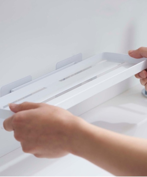 TIMELESS COMFORT(タイムレスコンフォート)の「tower(タワー)フィルムフック サニタリーラック(バス/トイレグッズ・レディース・ホワイト/ブラック・ONE SIZE)」の5枚目の写真