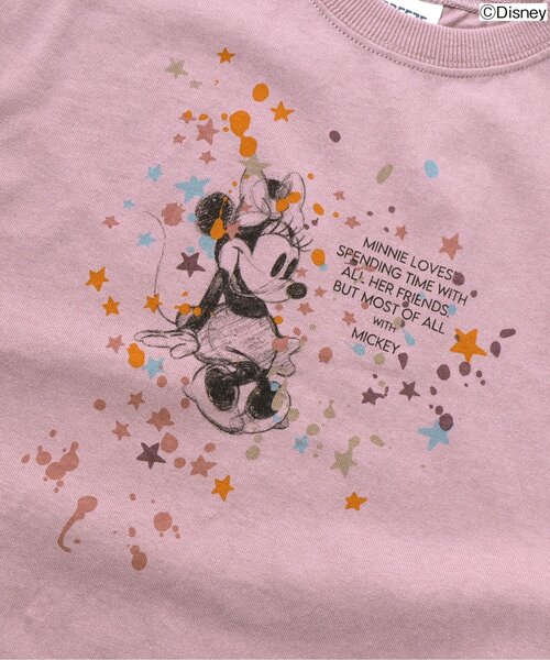 Disney(ディズニー)の「/ディズニーキャラクターTシャツワンピース(ワンピース・キッズ・ライトグレー/ラベンダー・90/100/110/120/80/130)」の8枚目の写真