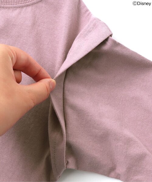 Disney(ディズニー)の「/ディズニーキャラクターTシャツワンピース(ワンピース・キッズ・ライトグレー/ラベンダー・90/100/110/120/80/130)」の3枚目の写真