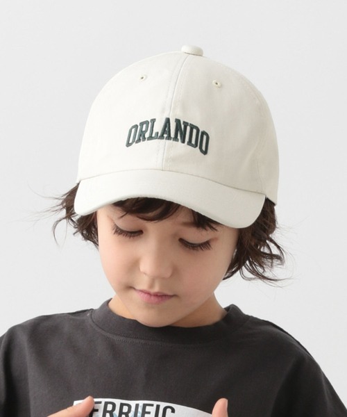GLOBAL WORK(グローバルワーク)の「キッズ/洗える抗菌ロゴCAP/219190(キャップ・キッズ・ブラック/ネイビー/アイボリー/ライトピンク/ベージュ/ピンク系その他3/その他/オフホワイト/グリーン・LARGE/MEDIUM)」の2枚目の写真