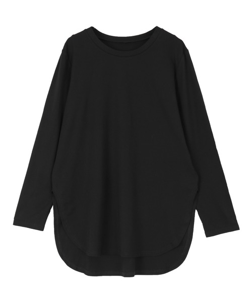 UR'S(ユアーズ)の「ラウンドネックカットソー(Tシャツ/カットソー・レディース・オフホワイト/ブラック・S/M/L)」の5枚目の写真
