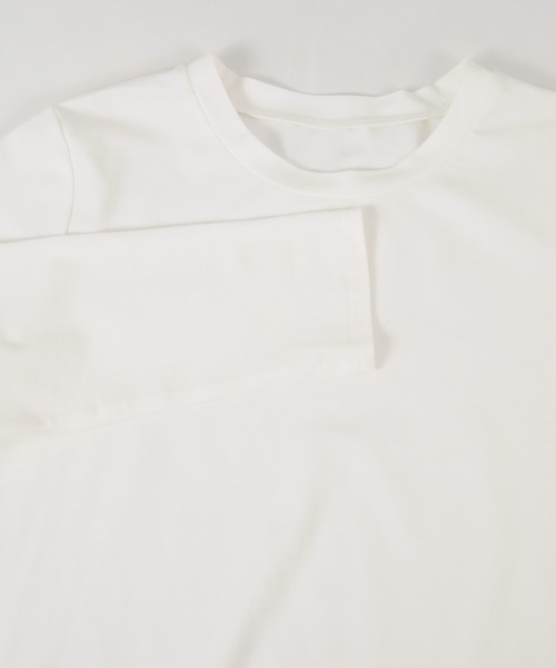 UR'S(ユアーズ)の「ラウンドネックカットソー(Tシャツ/カットソー・レディース・オフホワイト/ブラック・S/M/L)」の9枚目の写真