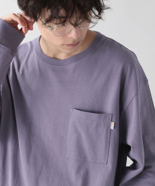 RAGEBLUE（レイジブルー）の「＜SIGNAL SPORTS/シグナルスポーツ＞ビッグシルエットロンT/217215（Tシャツ/カットソー・メンズ・ライトブルー/ブラック/パープル/オフホワイト/オリーブ/その他・MEDIUM/LARGE/X-LARGE）」の5枚目の写真