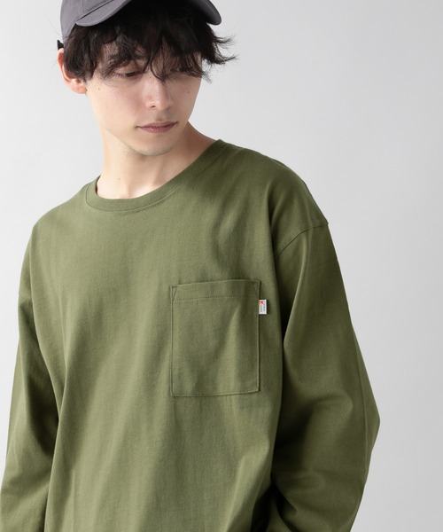 RAGEBLUE（レイジブルー）の「＜SIGNAL SPORTS/シグナルスポーツ＞ビッグシルエットロンT/217215（Tシャツ/カットソー・メンズ・ライトブルー/ブラック/パープル/オフホワイト/オリーブ/その他・MEDIUM/LARGE/X-LARGE）」の4枚目の写真