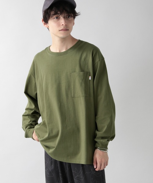 RAGEBLUE（レイジブルー）の「＜SIGNAL SPORTS/シグナルスポーツ＞ビッグシルエットロンT/217215（Tシャツ/カットソー・メンズ・ライトブルー/ブラック/パープル/オフホワイト/オリーブ/その他・MEDIUM/LARGE/X-LARGE）」の12枚目の写真