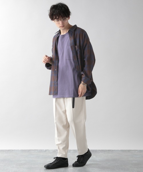 RAGEBLUE（レイジブルー）の「＜SIGNAL SPORTS/シグナルスポーツ＞ビッグシルエットロンT/217215（Tシャツ/カットソー・メンズ・ライトブルー/ブラック/パープル/オフホワイト/オリーブ/その他・MEDIUM/LARGE/X-LARGE）」の16枚目の写真