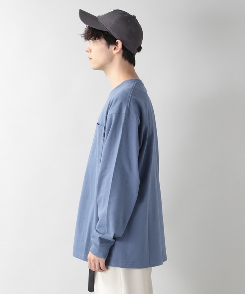 RAGEBLUE（レイジブルー）の「＜SIGNAL SPORTS/シグナルスポーツ＞ビッグシルエットロンT/217215（Tシャツ/カットソー・メンズ・ライトブルー/ブラック/パープル/オフホワイト/オリーブ/その他・MEDIUM/LARGE/X-LARGE）」の18枚目の写真