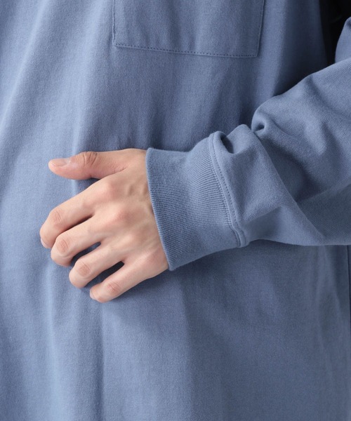 RAGEBLUE（レイジブルー）の「＜SIGNAL SPORTS/シグナルスポーツ＞ビッグシルエットロンT/217215（Tシャツ/カットソー・メンズ・ライトブルー/ブラック/パープル/オフホワイト/オリーブ/その他・MEDIUM/LARGE/X-LARGE）」の22枚目の写真