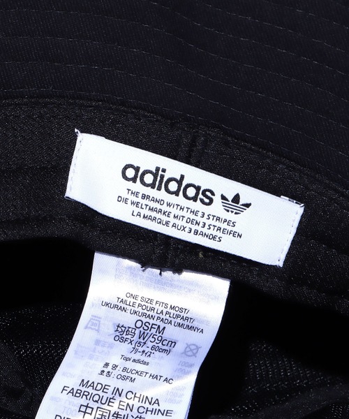 adidas（アディダス）の「adidas/アディダス HERI BUCKET HAT AC バケットハット 刺繍 トレフォイル モノトーン ユニセックス（ハット・メンズ・ホワイト/ブラック/ライトピンク・57/60/54/51）」の22枚目の写真