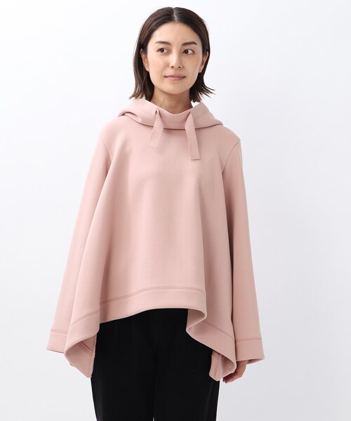 UNTITLED（アンタイトル）の「◆「L」イレヘムダンボールパーカー【洗える】（パーカー・レディース・ホワイト系/ガンメタ/ピンク系・04/44/48/46）」の9枚目の写真