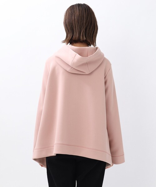 UNTITLED（アンタイトル）の「◆「L」イレヘムダンボールパーカー【洗える】（パーカー・レディース・ホワイト系/ガンメタ/ピンク系・04/44/48/46）」の14枚目の写真