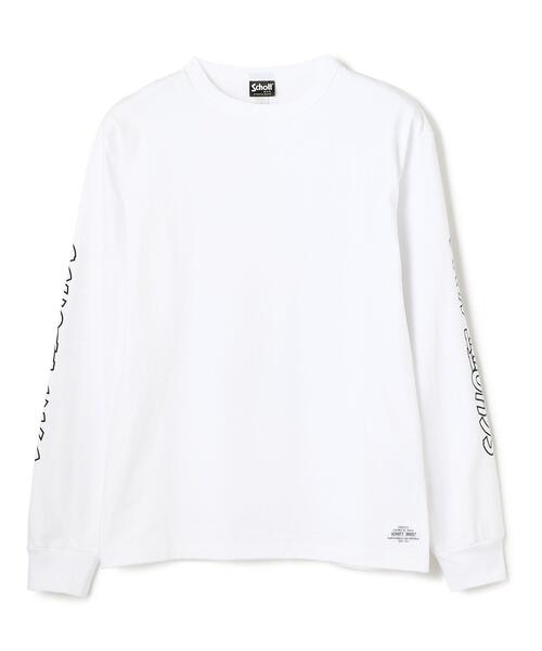 schott（ショット）の「Schott/ショット/PHOTO LS LS T-SHIRT "SUNRISE"/ロンT サンライズ（Tシャツ/カットソー・メンズ・ホワイト/ブラック/マスタード・LARGE/MEDIUM/X-LARGE）」の7枚目の写真