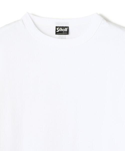 schott（ショット）の「Schott/ショット/PHOTO LS LS T-SHIRT "SUNRISE"/ロンT サンライズ（Tシャツ/カットソー・メンズ・ホワイト/ブラック/マスタード・LARGE/MEDIUM/X-LARGE）」の5枚目の写真