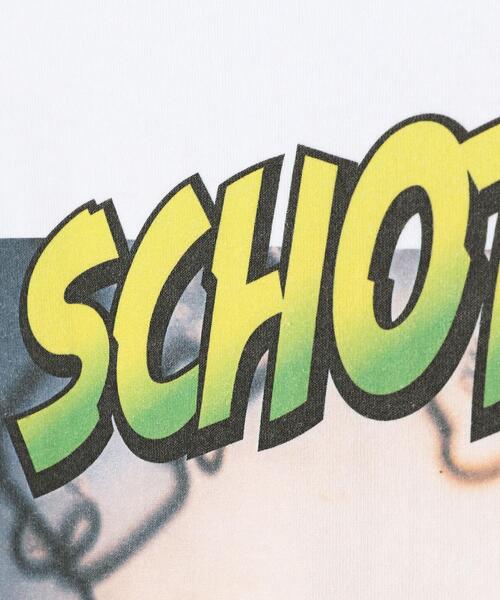 schott（ショット）の「Schott/ショット/PHOTO LS LS T-SHIRT "SUNRISE"/ロンT サンライズ（Tシャツ/カットソー・メンズ・ホワイト/ブラック/マスタード・LARGE/MEDIUM/X-LARGE）」の8枚目の写真