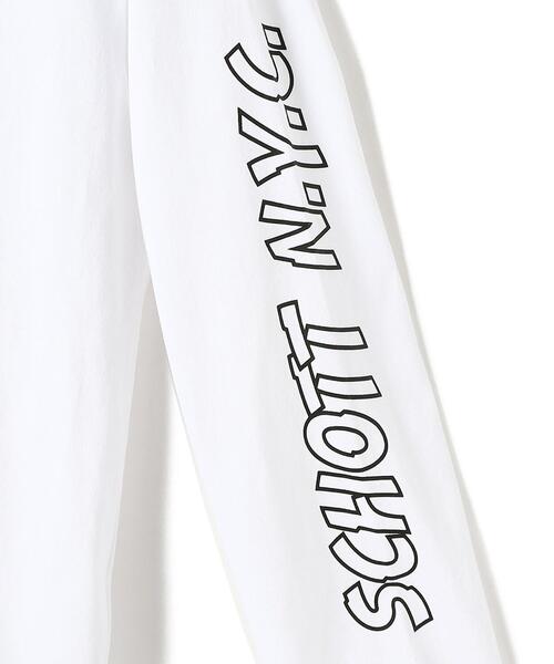 schott（ショット）の「Schott/ショット/PHOTO LS LS T-SHIRT "SUNRISE"/ロンT サンライズ（Tシャツ/カットソー・メンズ・ホワイト/ブラック/マスタード・LARGE/MEDIUM/X-LARGE）」の9枚目の写真