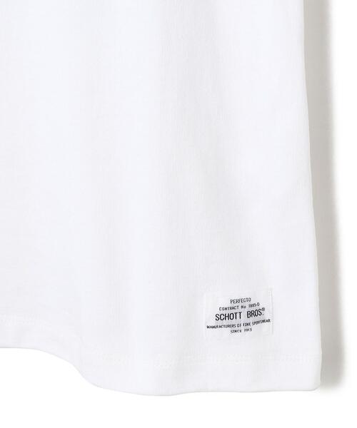 schott（ショット）の「Schott/ショット/PHOTO LS LS T-SHIRT "SUNRISE"/ロンT サンライズ（Tシャツ/カットソー・メンズ・ホワイト/ブラック/マスタード・LARGE/MEDIUM/X-LARGE）」の11枚目の写真