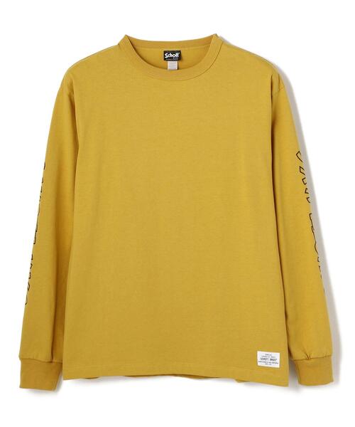 schott（ショット）の「Schott/ショット/PHOTO LS LS T-SHIRT "SUNRISE"/ロンT サンライズ（Tシャツ/カットソー・メンズ・ホワイト/ブラック/マスタード・LARGE/MEDIUM/X-LARGE）」の12枚目の写真