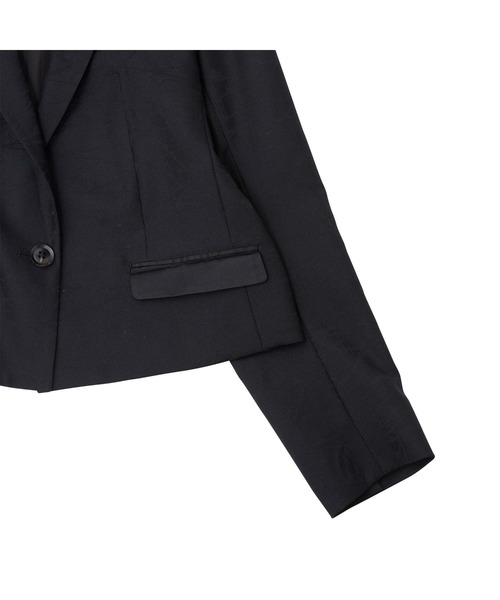 HYSTERIC GLAMOUR（ヒステリックグラマー）の「BARBED WIREジャガード 1ツ釦ジャケット（テーラードジャケット・レディース・ブラック・FREE）」の3枚目の写真