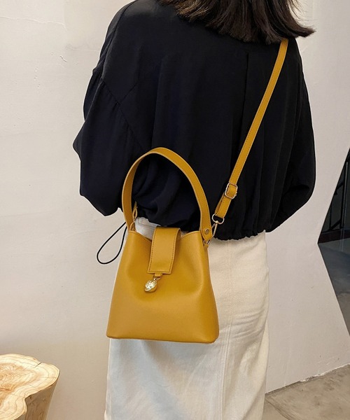 TABI PAL（タビパル）の「【TABI PAL】ニューレザー　ハンドバッグ　ショルダーバッグ（ショルダーバッグ・レディース・ホワイト/マスタード/グリーン/ブラック・FREE）」の21枚目の写真