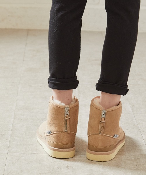 OUVRAGE CLASSE（ウヴラージュクラス）の「【SUICOKE/スイコック】ムートンブーツ（ブーツ・レディース・ベージュ/ブラウン・SMALL/MEDIUM/LARGE）」の9枚目の写真