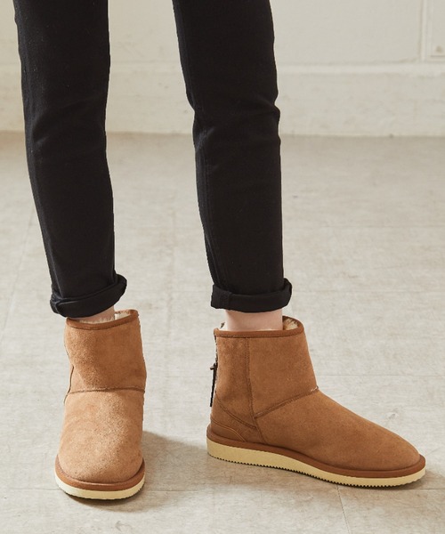 OUVRAGE CLASSE（ウヴラージュクラス）の「【SUICOKE/スイコック】ムートンブーツ（ブーツ・レディース・ベージュ/ブラウン・SMALL/MEDIUM/LARGE）」の11枚目の写真