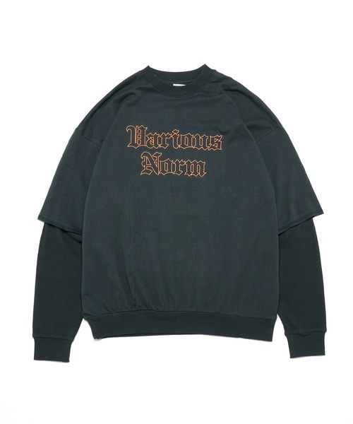 WHO'S WHO gallery（フーズフーギャラリー）の「【KOOKY'N/クーキー】レイヤードロンT（Tシャツ/カットソー・メンズ・アッシュグレー/ブラック/グリーン・FREE）」の14枚目の写真