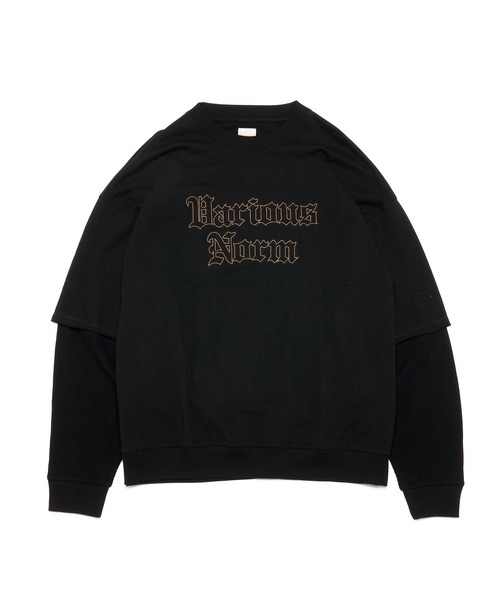 WHO'S WHO gallery（フーズフーギャラリー）の「【KOOKY'N/クーキー】レイヤードロンT（Tシャツ/カットソー・メンズ・アッシュグレー/ブラック/グリーン・FREE）」の7枚目の写真