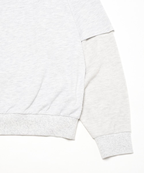 WHO'S WHO gallery（フーズフーギャラリー）の「【KOOKY'N/クーキー】レイヤードロンT（Tシャツ/カットソー・メンズ・アッシュグレー/ブラック/グリーン・FREE）」の10枚目の写真