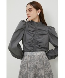 rienda | パフショルダーハイネックブラウス(シャツ/ブラウス)