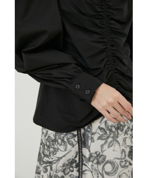 rienda（リエンダ）の「パフショルダーハイネックブラウス（シャツ/ブラウス・レディース・ブラック/グレー/ライトベージュ・FREE）」の19枚目の写真