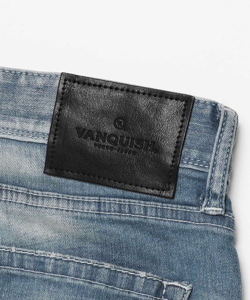 【新品】ヴァンキッシュ ジャパンメイドヘビーユーズド加工ストレッチスキニーデニム VANQUISH（ヴァンキッシュ）の「VANQUISH / ヴァンキッシュ