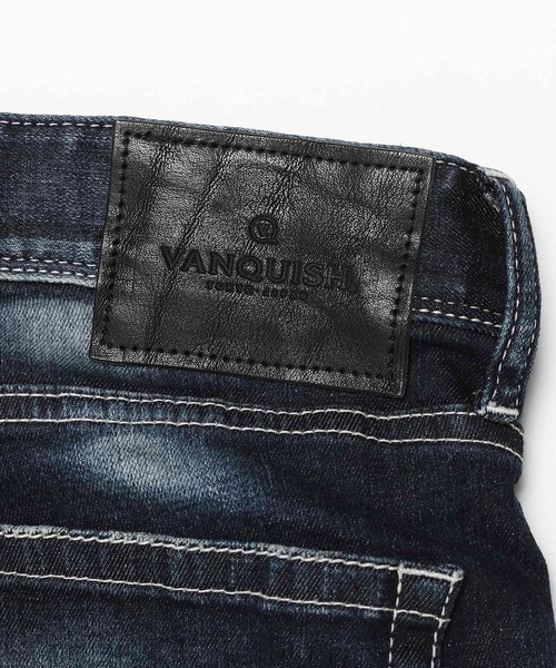 【新品】ヴァンキッシュ ジャパンメイドヘビーユーズド加工ストレッチスキニーデニム VANQUISH（ヴァンキッシュ）の「VANQUISH / ヴァンキッシュ