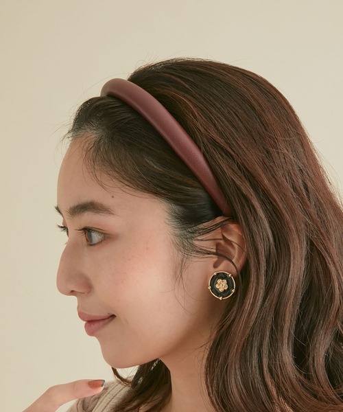 VIS（ビス）の「選べる素材アソートカチューシャ（カチューシャ・レディース・ブラック系その他/ブラック/ワイン・FREE）」の7枚目の写真