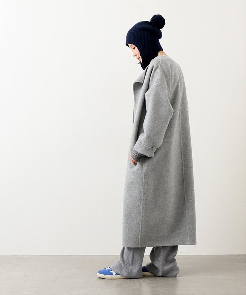 AP STUDIO（エーピーストゥディオ）の「SCENTOF ベーシックコート（ノーカラーコート・レディース・ブラック/グレー・FREE）」の3枚目の写真