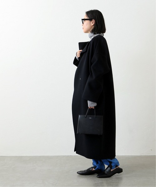 AP STUDIO（エーピーストゥディオ）の「SCENTOF ベーシックコート（ノーカラーコート・レディース・ブラック/グレー・FREE）」の13枚目の写真
