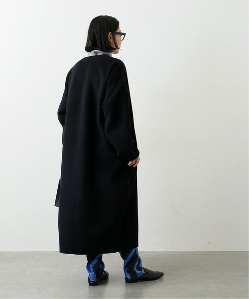 AP STUDIO（エーピーストゥディオ）の「SCENTOF ベーシックコート（ノーカラーコート・レディース・ブラック/グレー・FREE）」の15枚目の写真