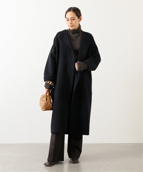 AP STUDIO（エーピーストゥディオ）の「SCENTOF ベーシックコート（ノーカラーコート・レディース・ブラック/グレー・FREE）」の19枚目の写真